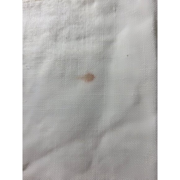 Vtg Hand-Embroidered Floral Table Runner Pink Roses Crochet Edges cottagecore - Picture 4 of 6